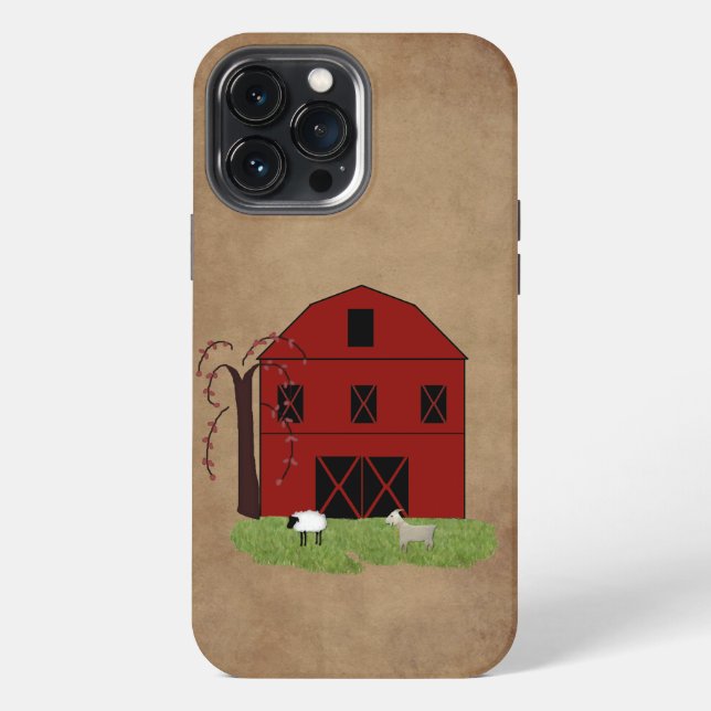 Red Barn Iphone Case (Back)