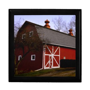 Red Barn Keepsake Box by artinphotography at Zazzle
