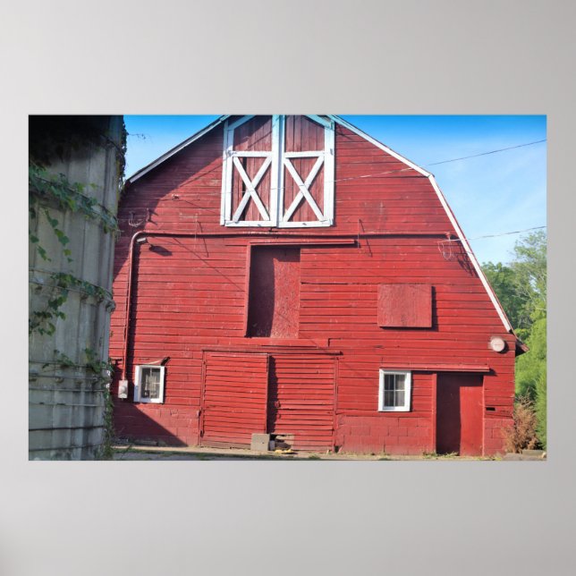 Red Barn Photo Poster (Front)