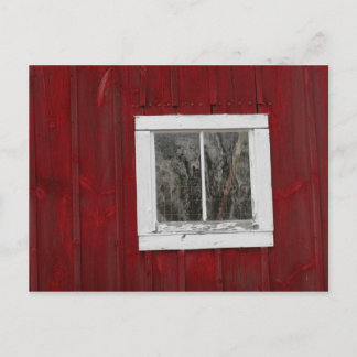 red barn postcard