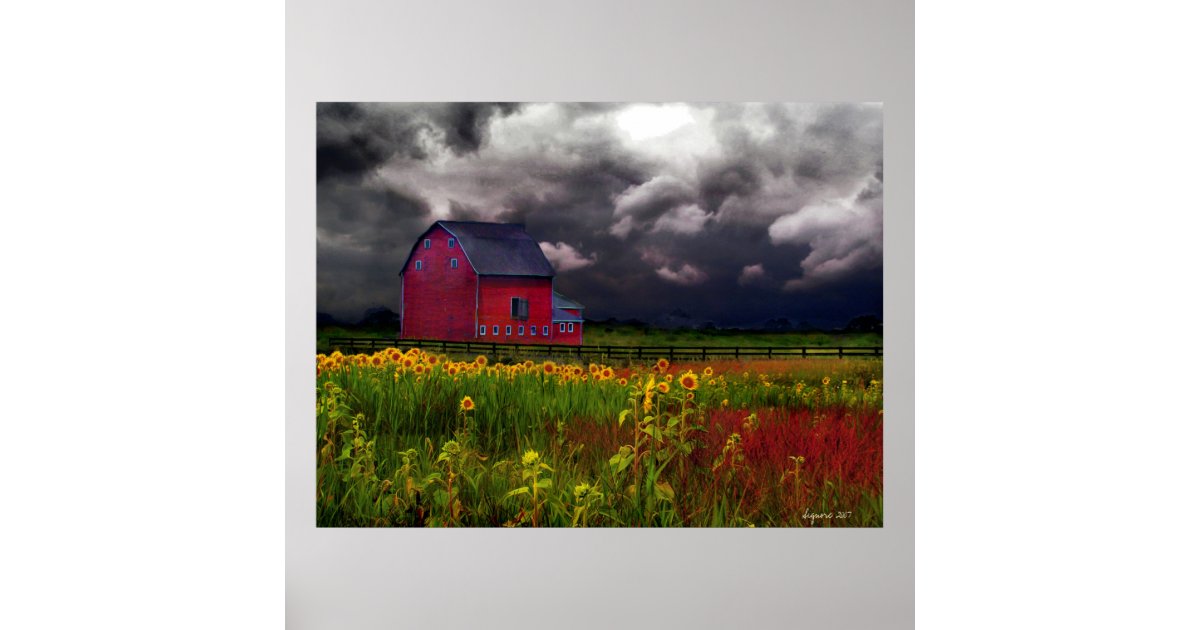Red Barn Poster | Zazzle