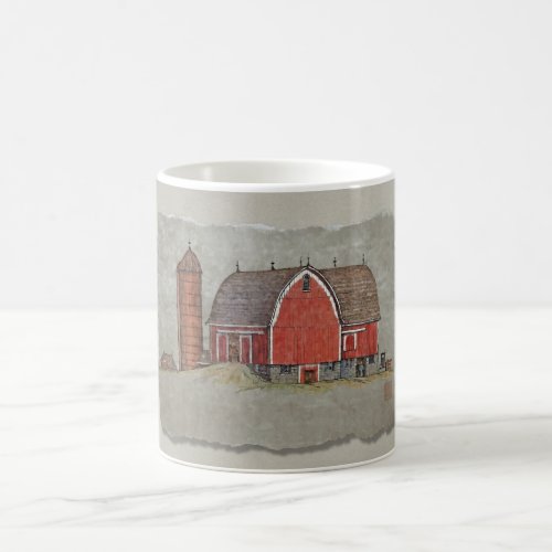 Red Barn  Silo Coffee Mug