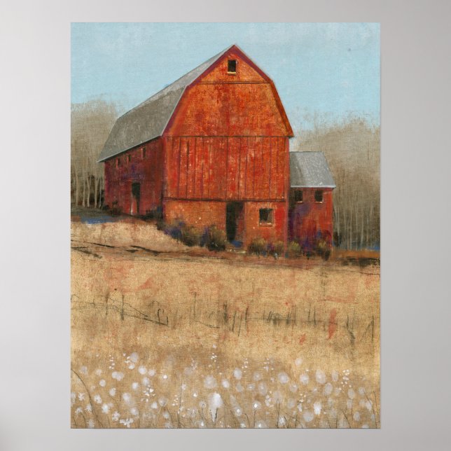 Red Barn View Poster (Front)