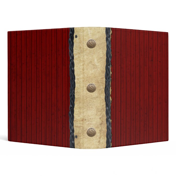 Red Barn Western Notebook 3 Ring Binder