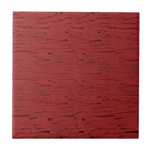 Red Barn Wood Texture Ceramic Tile