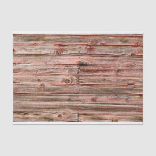 red barn wood tissue paper