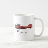 Red Baron aka Manfred von Richthofen and his plane