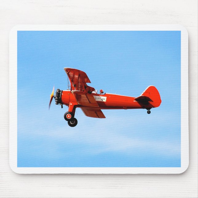 Red Baron Bi Plane Mouse Pad (Front)