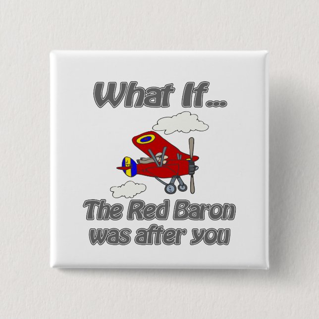 Red Baron Button (Front)