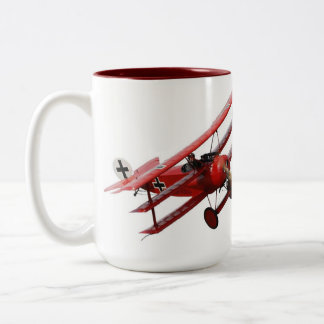 Red Baron - Fokker Dr.1 Triplane Two-Tone Coffee Mug