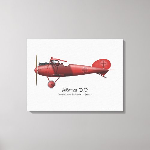 Red Baron Manfred von Richthofen German Flying Ace Canvas Print