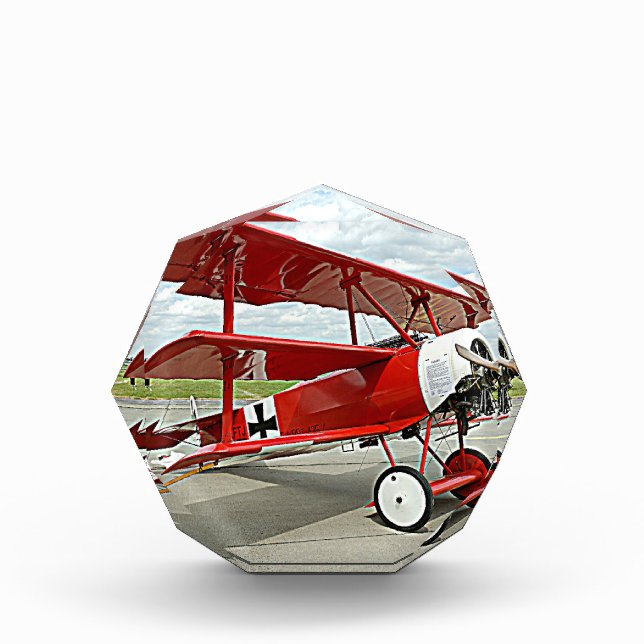 Red Baron's triplane Acrylic Award (Front)