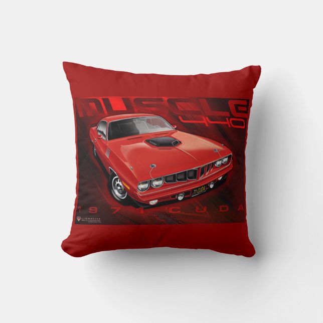 Red Barracuda pillow (Front)