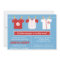 Red Baseball baby boy shower party invitation