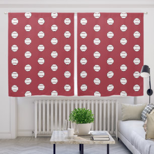 Red Baseball Curtains 