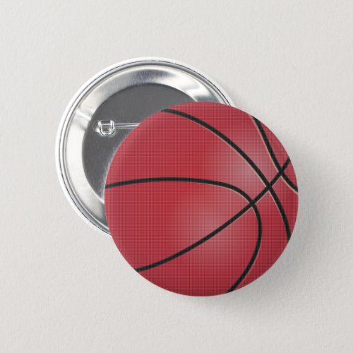 Red Basketball  Button