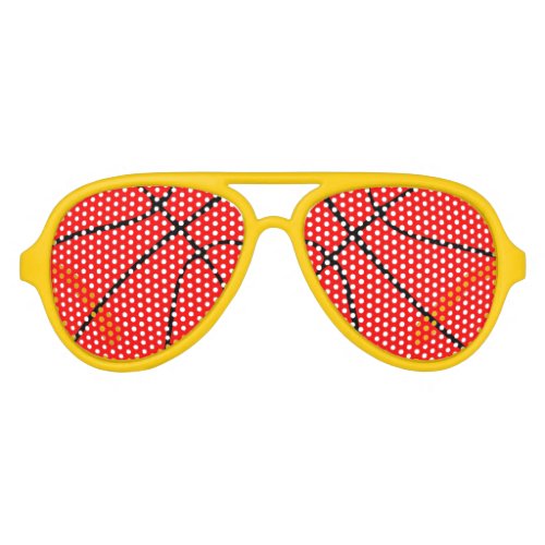 Red Basketball Party Shades for Players or Fans