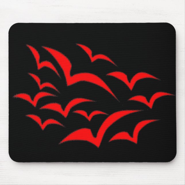 Red Bat Cloud Kids Mousepad (Front)