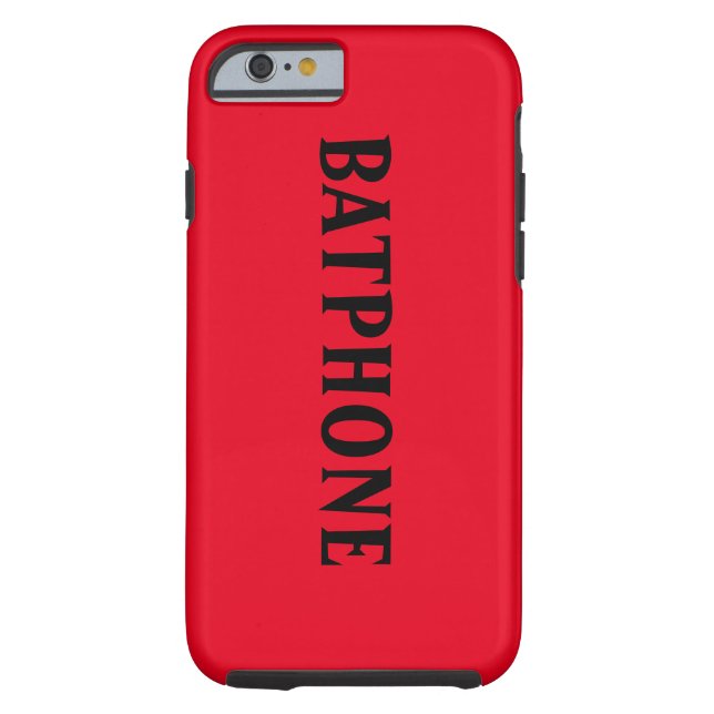 Red Batphone case for iphone6 (Back)
