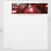 Red Baubles address letterhead red text (Front/Back)