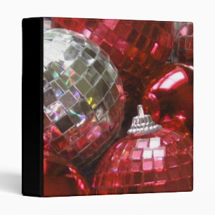 Red Baubles binder black