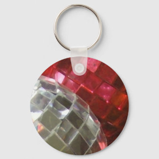 Red Baubles detail keychain