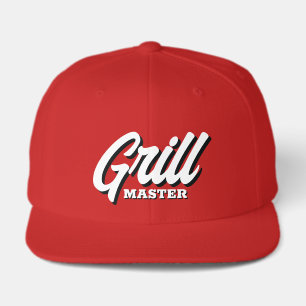 Red BBQ cap for the grill master chef