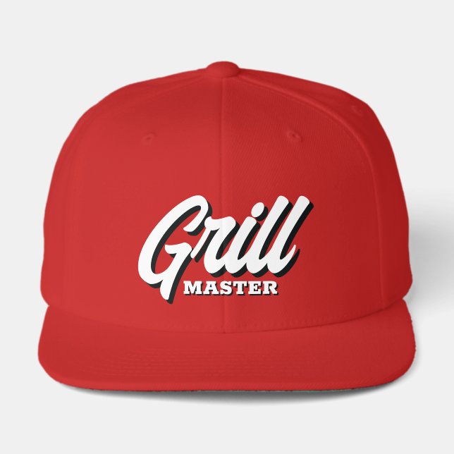 Red BBQ cap for the grill master chef (Front)