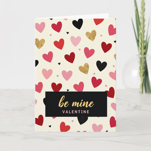 Red Be Mine Valentine Card (Front)