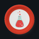 Red Beaker Science Party Paper Plates<br><div class="desc">Are you planning a science themed party for your child? Make it an explosive kids birthday party with the Red Beaker Science Party Paper Plates designed by Enchantfancy Design Company. These paper plates feature a chemistry beaker filled with bubbling red liquid. It is perfect for children who love science!</div>