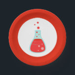 Red Beaker Science Party Paper Plates<br><div class="desc">Are you planning a science themed party for your child? Make it an explosive kids birthday party with the Red Beaker Science Party Paper Plates designed by Enchantfancy Design Company. These paper plates feature a chemistry beaker filled with bubbling red liquid. It is perfect for children who love science!</div>