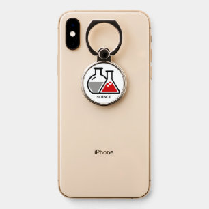 Red Beakers Chemistry Design Phone Ring Grip