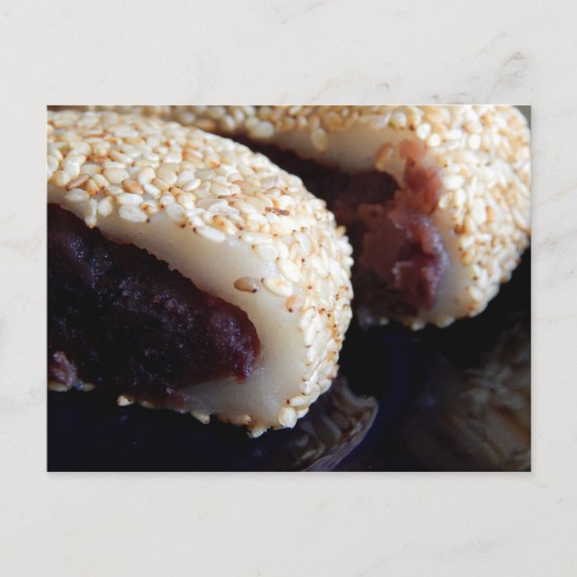 Red Bean Paste Bun Postcard (Front)