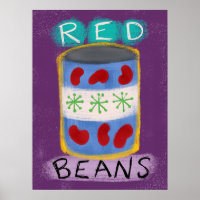 Red Beans In A Can Poster Wall Art