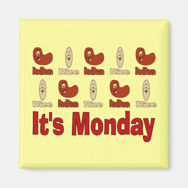 Red Beans on Monday Magnet (Front)
