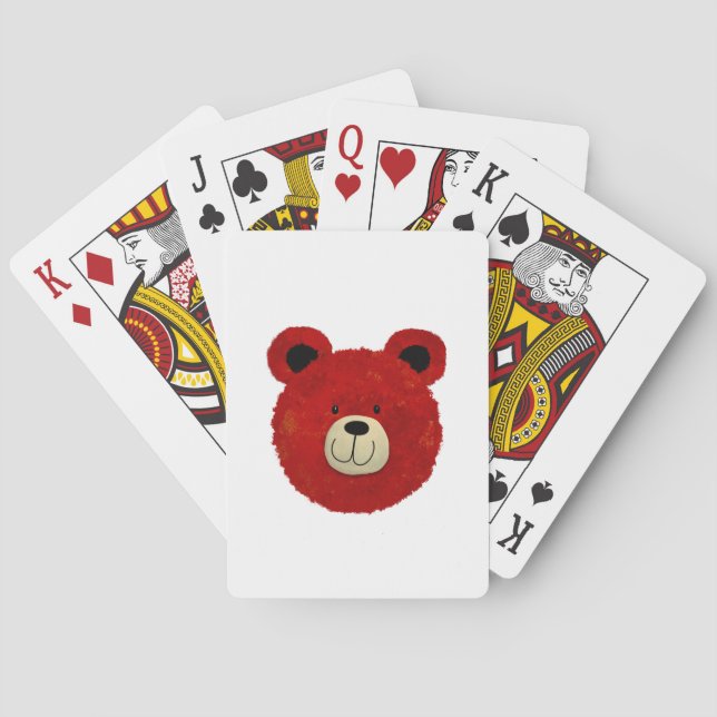 Red Bear Poker Cards (Back)