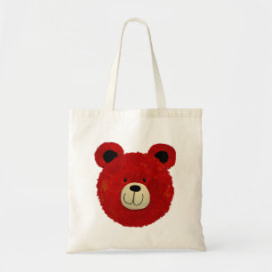 Red Bear Tote Bag