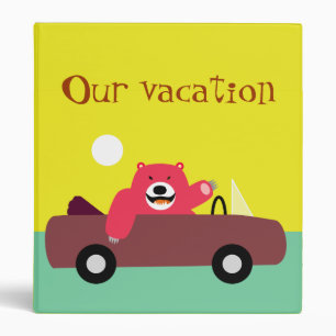 Red Bear Vacation Binder