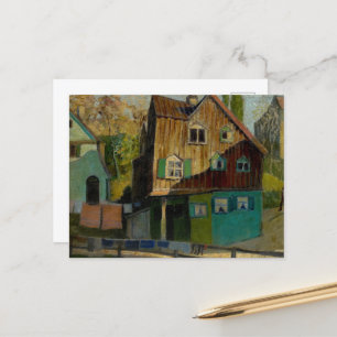 Red Bedding by Grant Wood Holiday Postcard