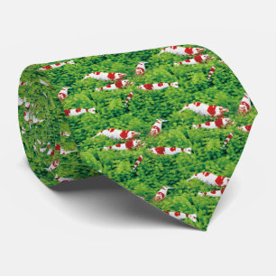 Red Bee Shrimps Neck Tie