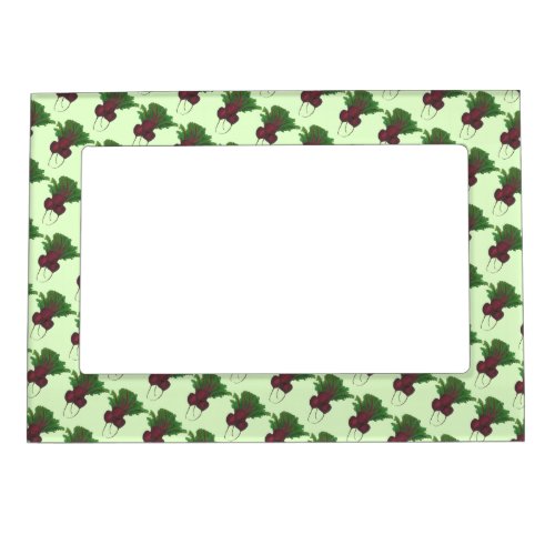 Red Beet Bunch Vegetable Vegetarian Gardening Food Magnetic Photo Frame