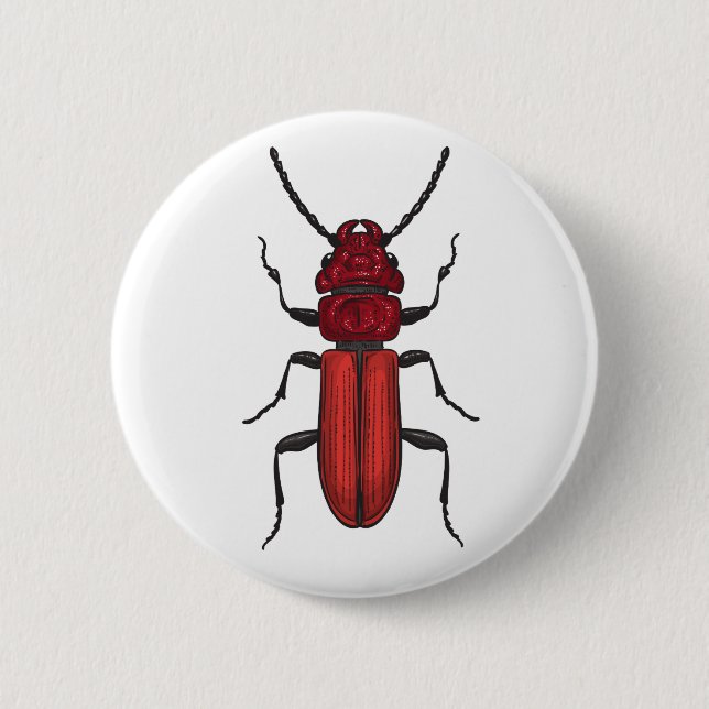 Red beetle button (Front)