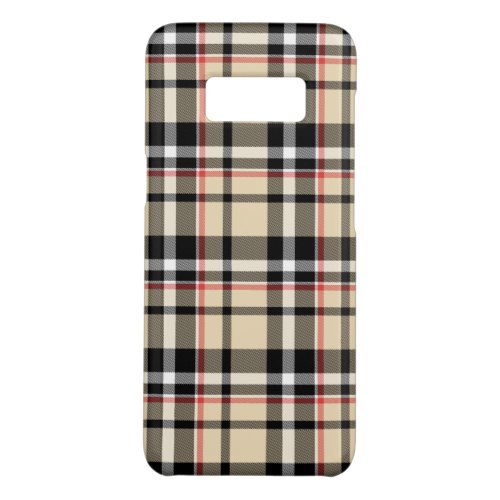 Red Beige Black White Squares Tartan Plaid Pattern Case_Mate Samsung Galaxy S8 Case