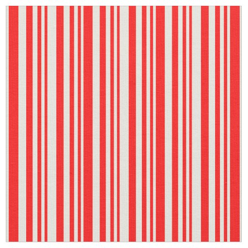 Red & Beige Colored Pattern Fabric