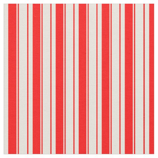 Red & Beige Colored Pattern of Stripes Fabric