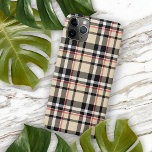 Red Beige Tan Black White Scots Clan Plaid Pattern Iphone 11 Pro Max Case at Zazzle