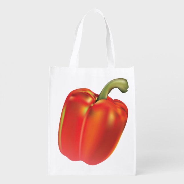 Red Bell Pepper Grocery bag (Back)