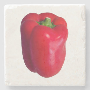 Red Bell Pepper Stone Coaster