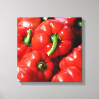 Red Bell Peppers Canvas Print
