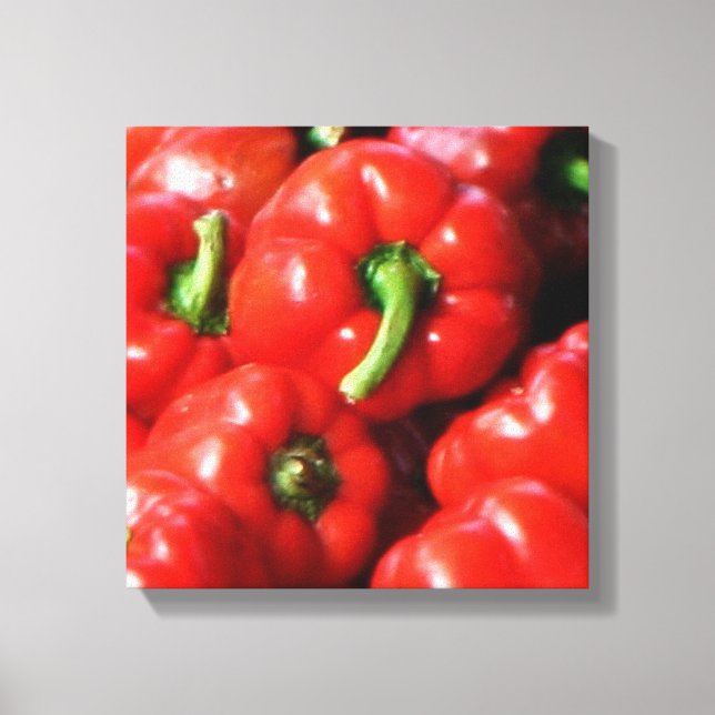 Red Bell Peppers Canvas Print (Front)